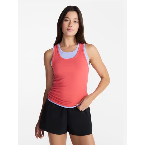 Avia Women's Double Layer Tank Top, Sizes XS-XXXL