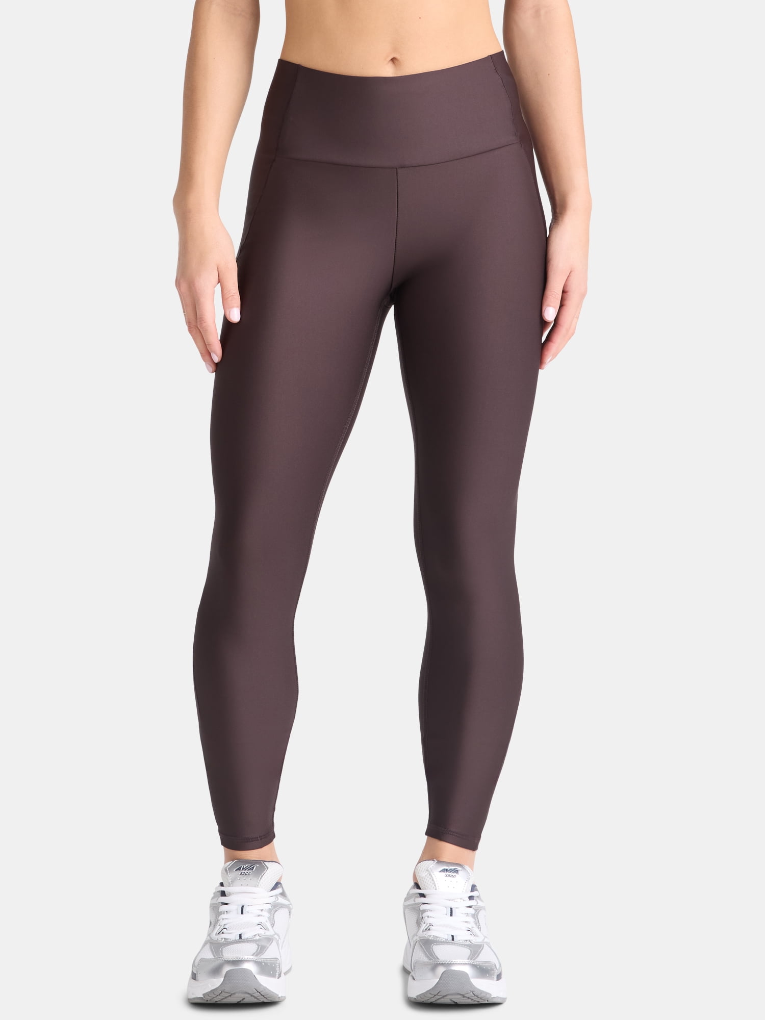 Womens High Rise Shine Leggings, Sizes XS-XXL
