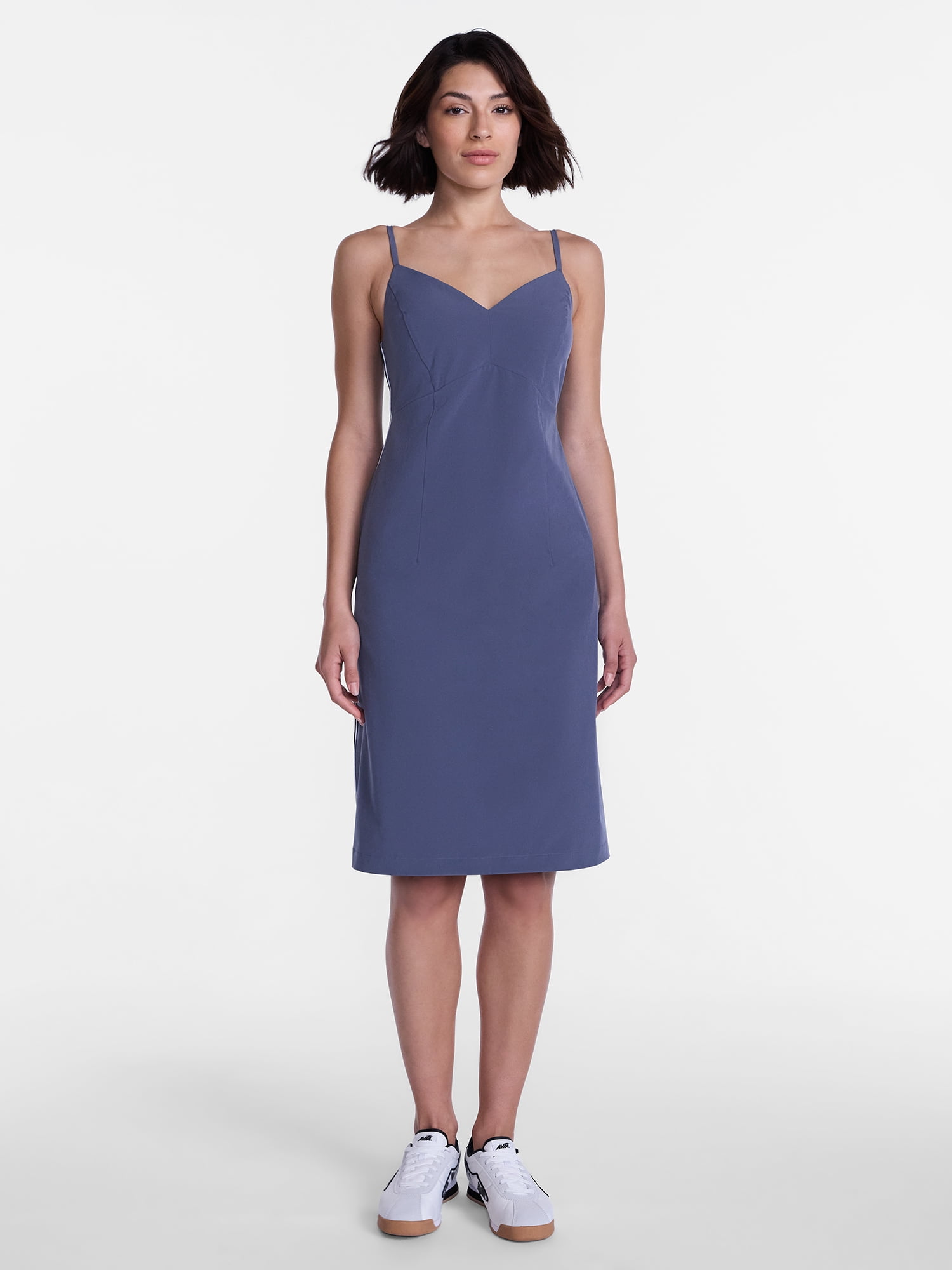 Avia Women’s Feather Stretch Midi Dress, Sizes XS-XXXL