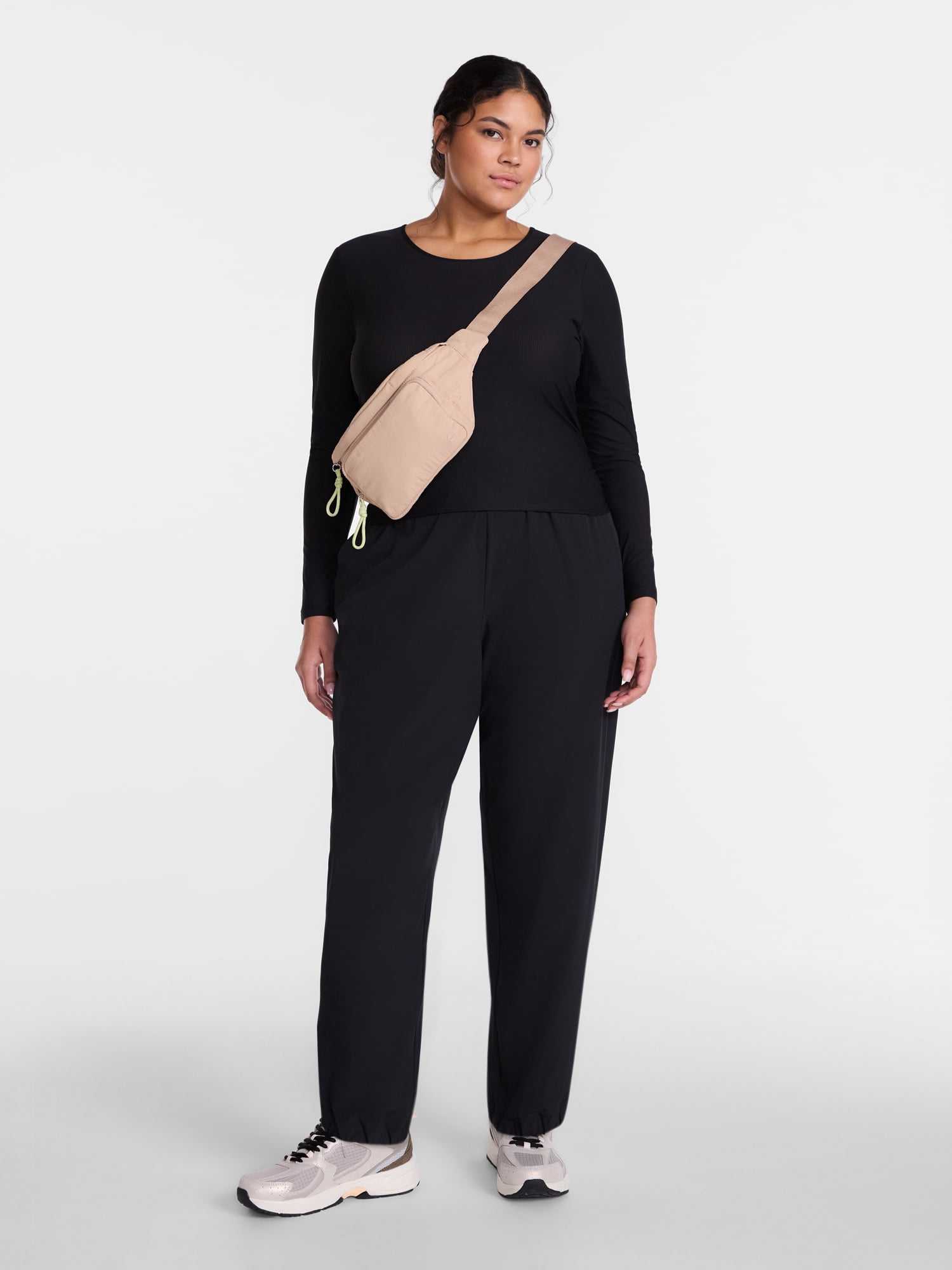 Avia Women's FeatherStretch Jogger Pants, 30" Inseam, Sizes XS-4X