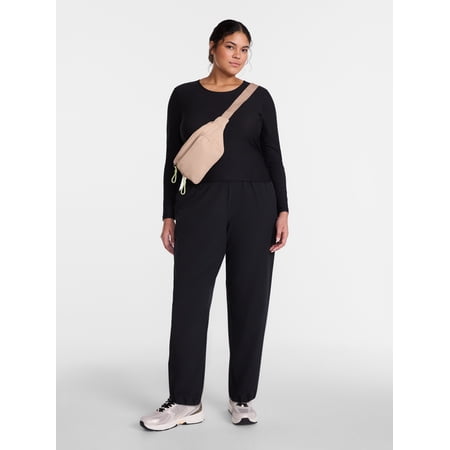 Avia Women's FeatherStretch Jogger Pants, 26" Inseam, Sizes XS-4X
