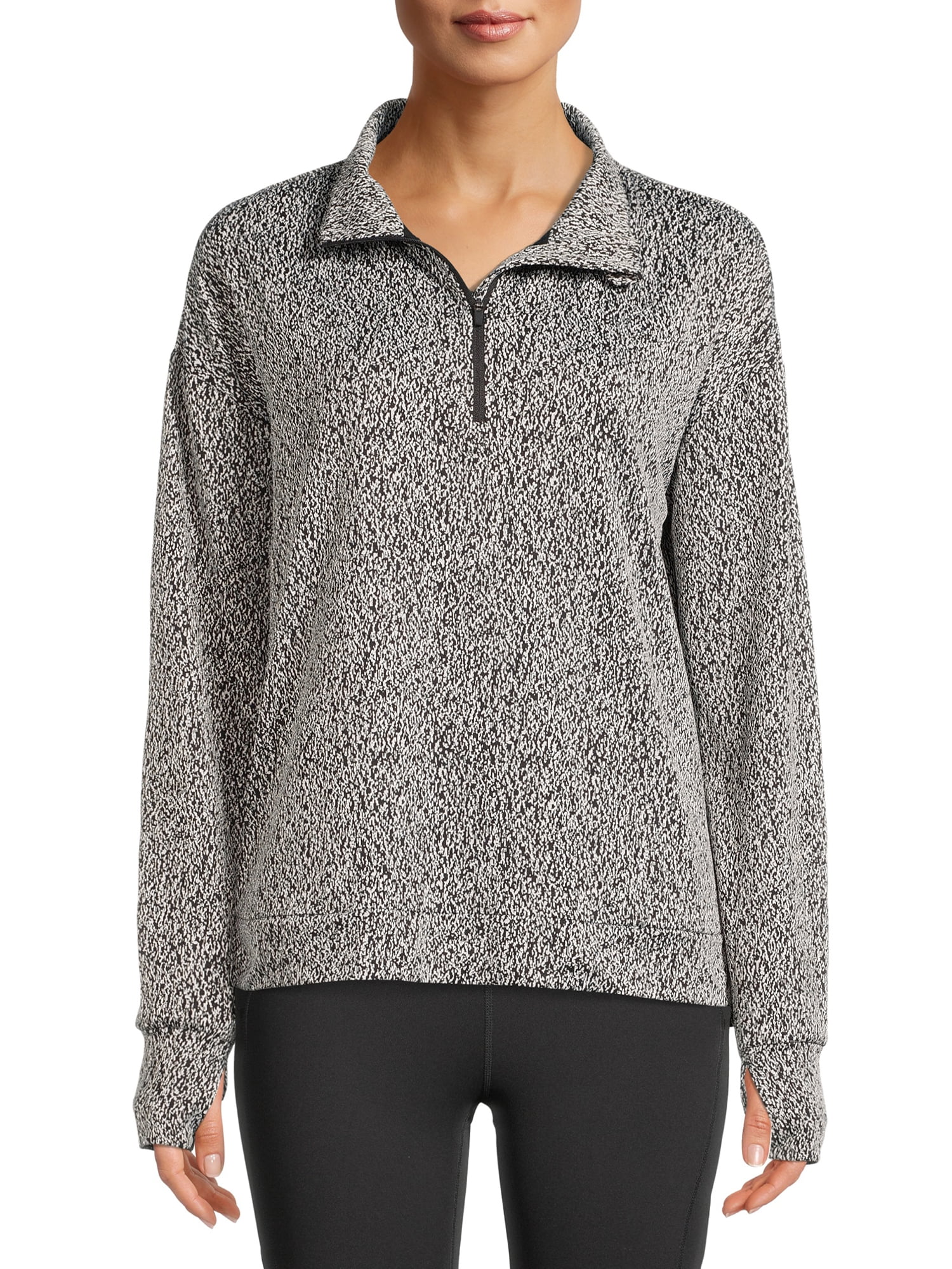 Avia Women's Fleece Lined Quarter Zip Pullover