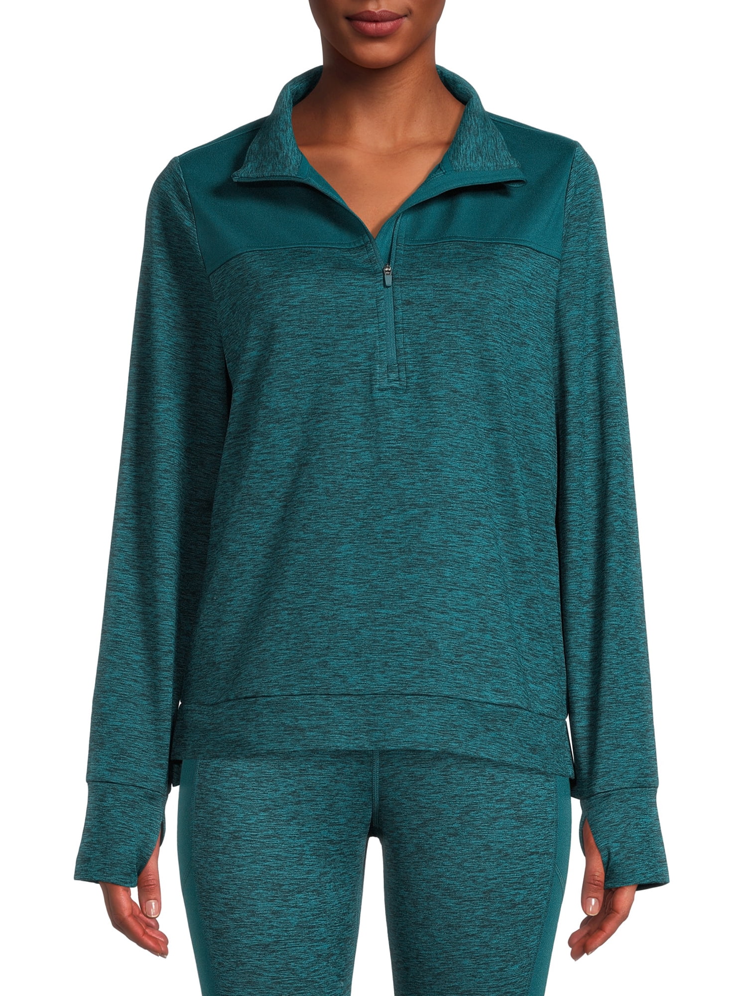 Avia Women's Fleece Lined Quarter Zip Pullover