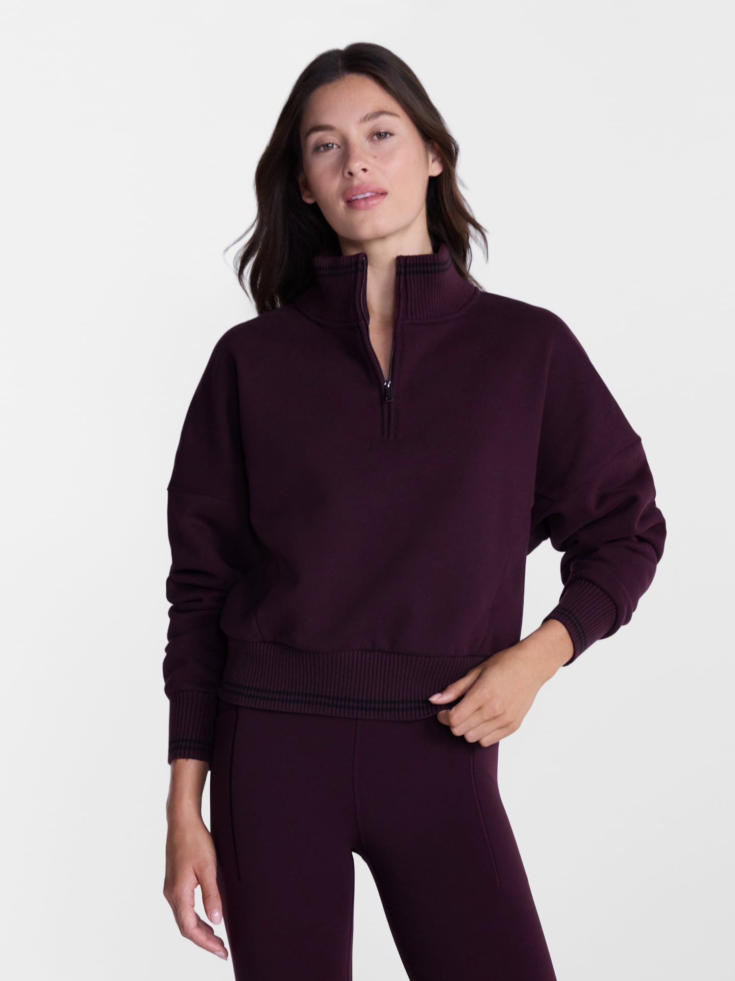 Avia Women's Quarter Zip Fleece Pullover, Sizes XS-XXXL