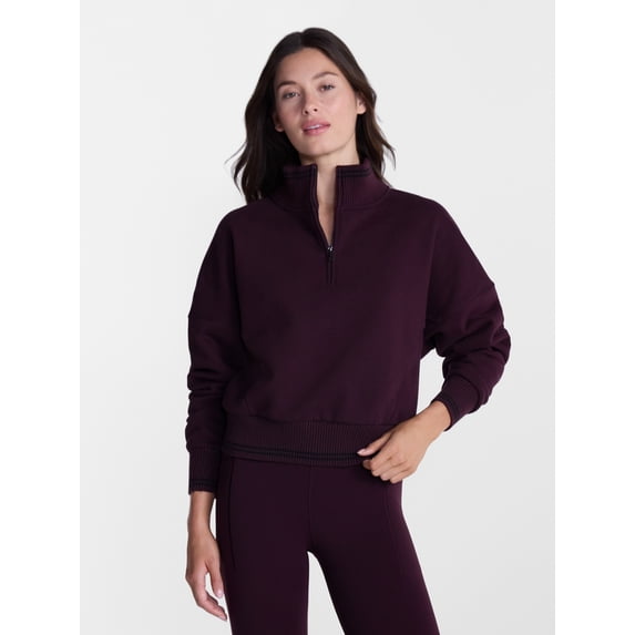 Avia Women's Quarter Zip Fleece Pullover, Sizes XS-XXXL