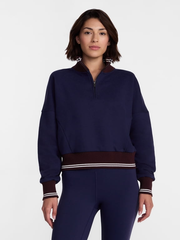 Women's Quarter Zip Fleece Pullover, Sizes XS-XXXL