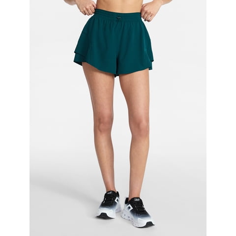 Avia Women's and Women's Plus Flounce Running Shorts, Sizes XS-4X
