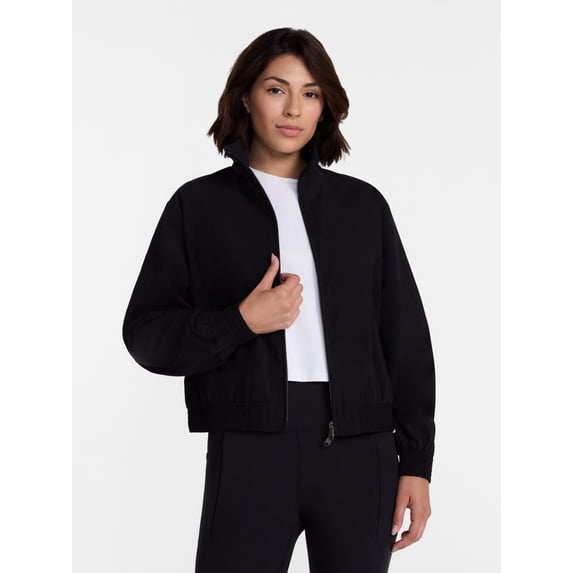 Avia Women's Funnel Neck Jacket with Long Sleeves, Sizes XS-XXXL
