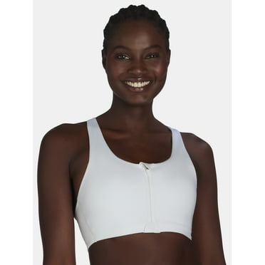 Avia Women's High Impact Zip Front Sports Bra, Sizes XS-XXXL