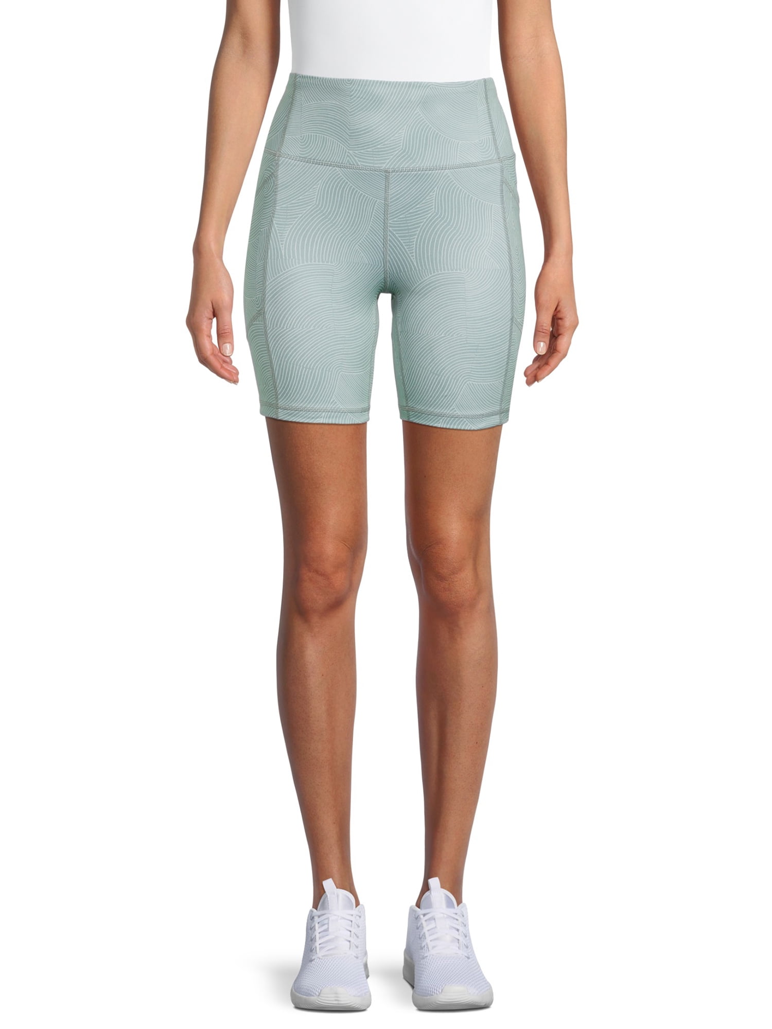 Avia Women's High Rise 7'' Inseam Bike Shorts - Walmart.com