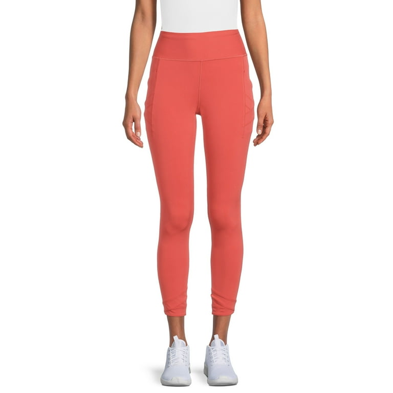 Avia Women's High Waist Fashion Performance Legging With Side Pockets 