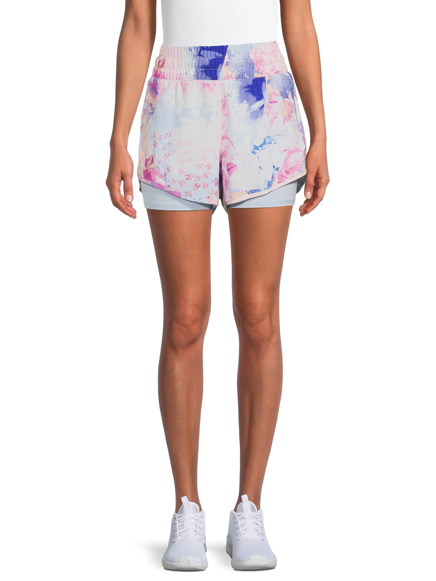 Avia Women's High Rise Running Shorts with Bike Liner