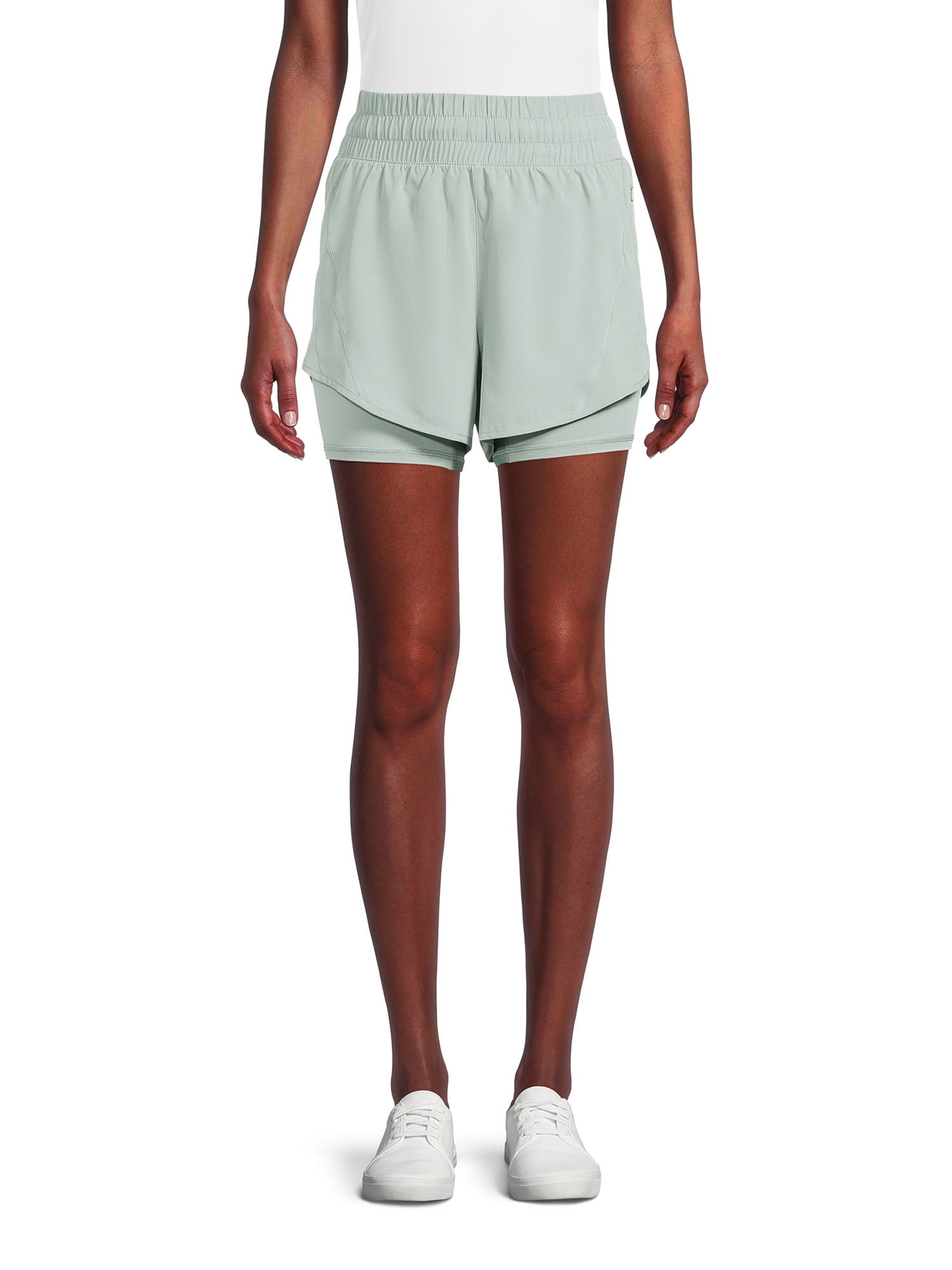 Avia Women's High Rise Running Shorts with Bike Liner