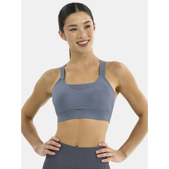Avia Cross Back Sports Bra for Women, High Support, S-XXXL