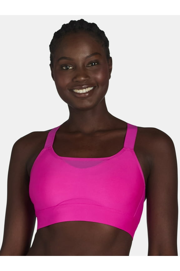 Cross Back Sports Bra for Women, High Support, S-3XL
