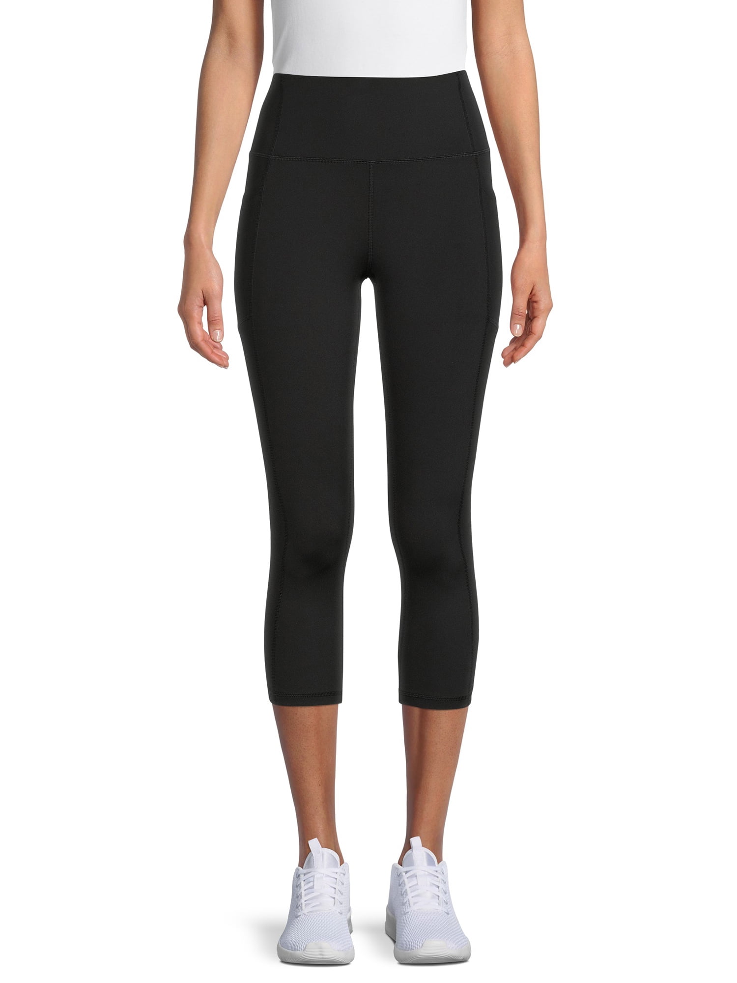 Avia Women's 25 Length High Rise Crop Legging with Side Pockets