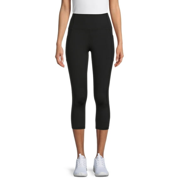 Avia Women's High Waist Capri Legging with Side Pockets, Sizes XS-XXL