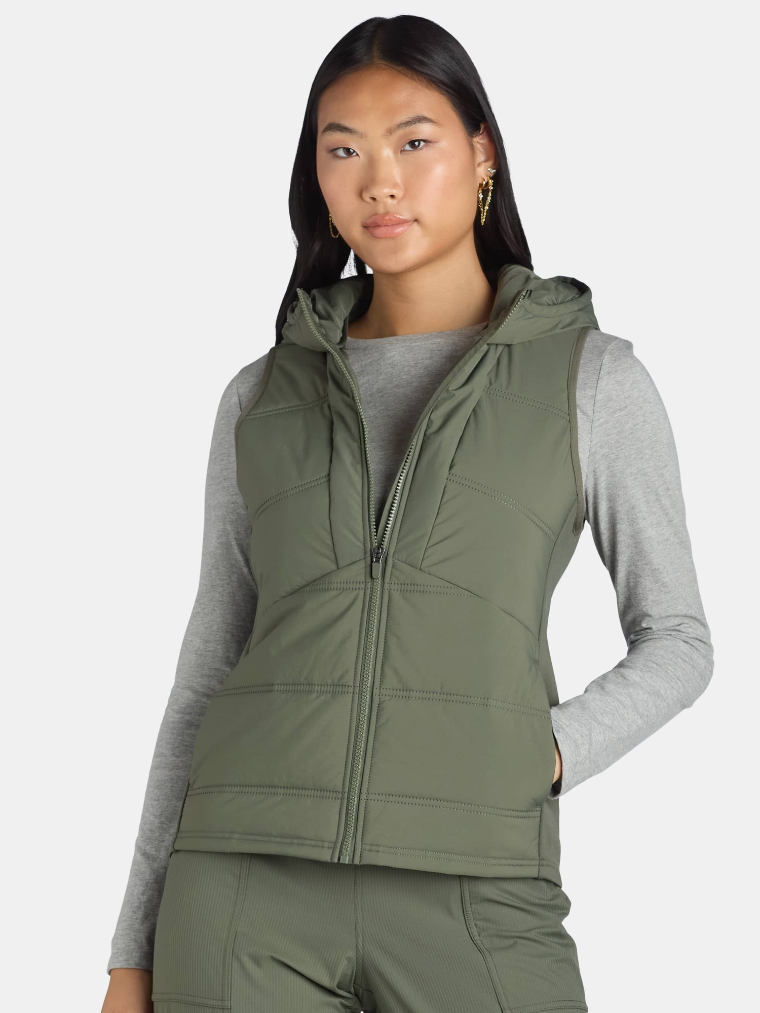 Avia Women's Hooded Quilted Vest, Sizes XS-XXXL