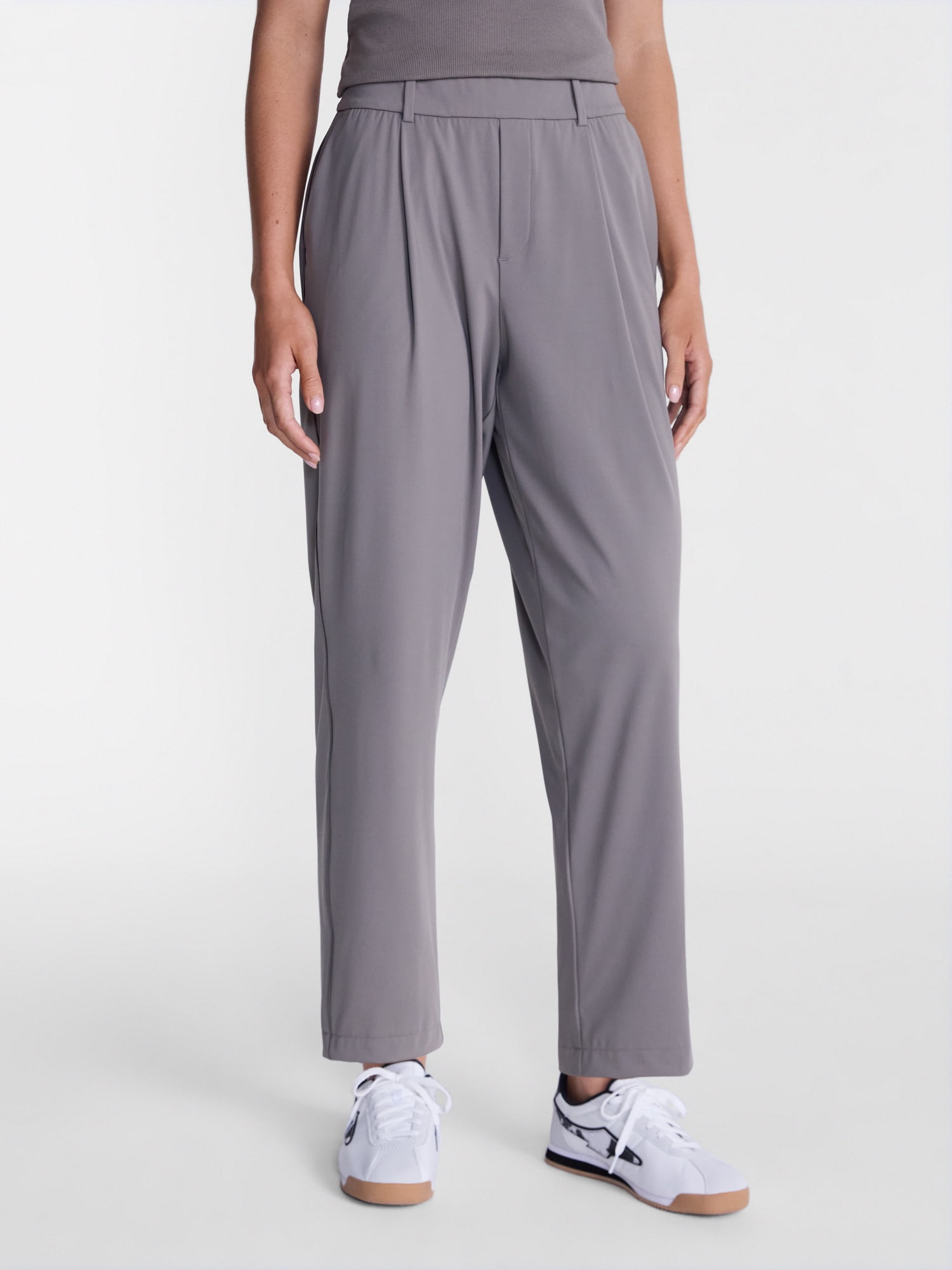 Avia Women's and Women's Plus Tapered Interlock Trousers, 27" Inseam, Sizes XS-4X