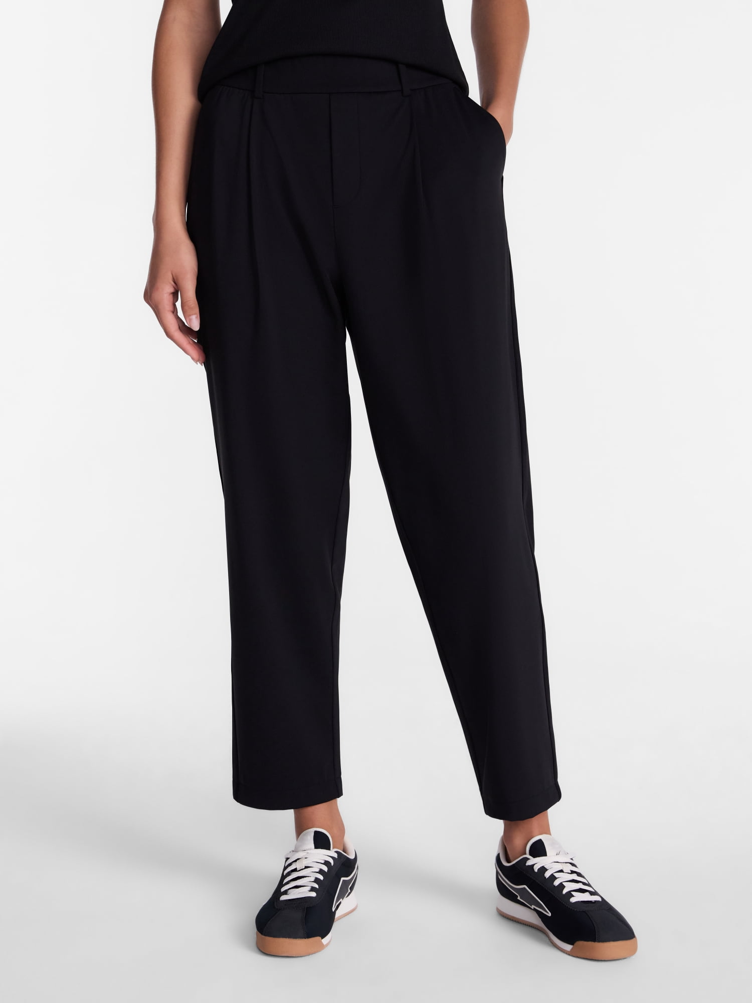 Avia Women's and Women's Plus Tapered Interlock Trousers, 27" Inseam, Sizes XS-4X