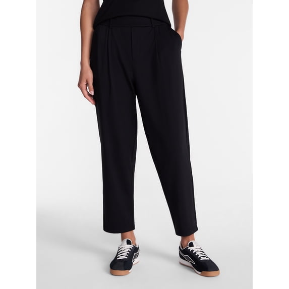 Avia Women's and Women's Plus Tapered Interlock Trousers, 27" Inseam, Sizes XS-4X
