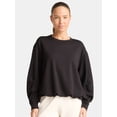 thumbnail image 1 of Avia Women's Knit Bubble Top with Long Sleeves, Sizes XS-XXXL, 1 of 5