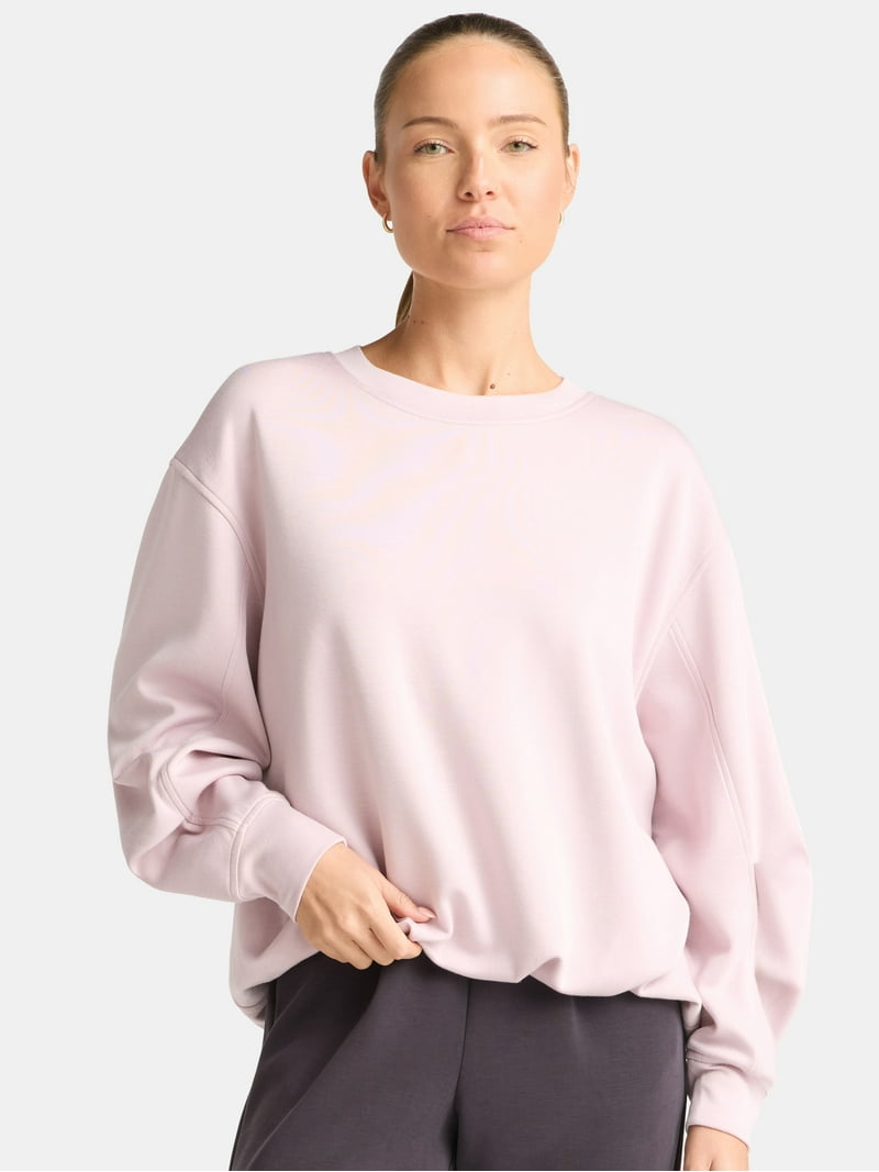 Avia Women's Knit Bubble Top with Long Sleeves, Sizes XS-XXXL
