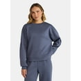 thumbnail image 1 of Avia Women's Luxe Fleece Crewneck Sweatshirt, Sizes XS-XXXL, 1 of 5