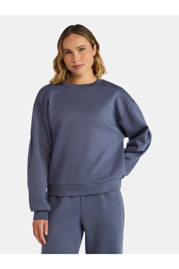 Women's Luxe Fleece Crewneck Sweatshirt, Sizes XS-XXXL