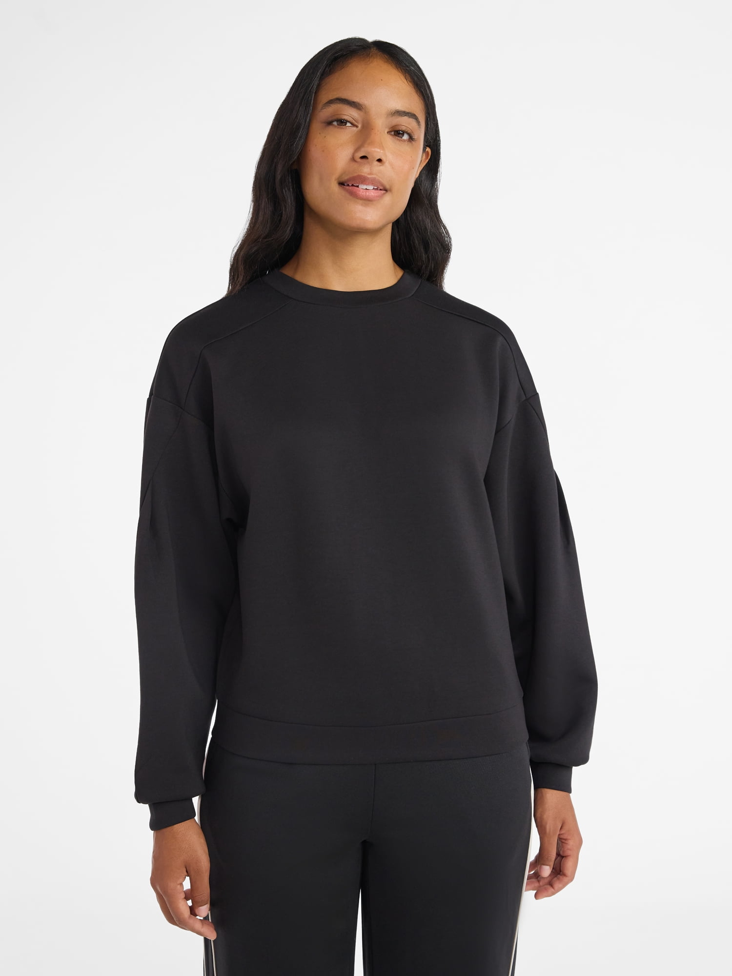 Avia Women's Luxe Fleece Crewneck Sweatshirt, Sizes XS-XXXL