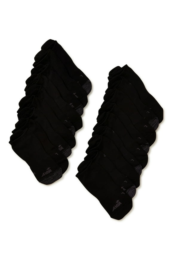 Women's Lightweight Lowcut Socks with Tab, 18-Pack, Size 4-10