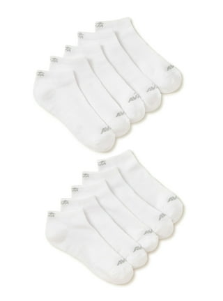 6 Pairs Womens Ankle Socks Low Cut Fit Crew Size 6-8 Sports White Footies 