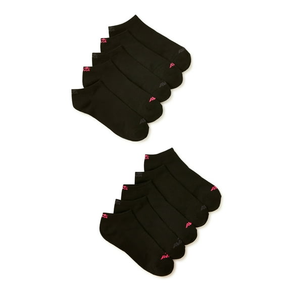 Avia Women's Lightweight Performance No Show Socks, Stocking Stuffers, 10-pack