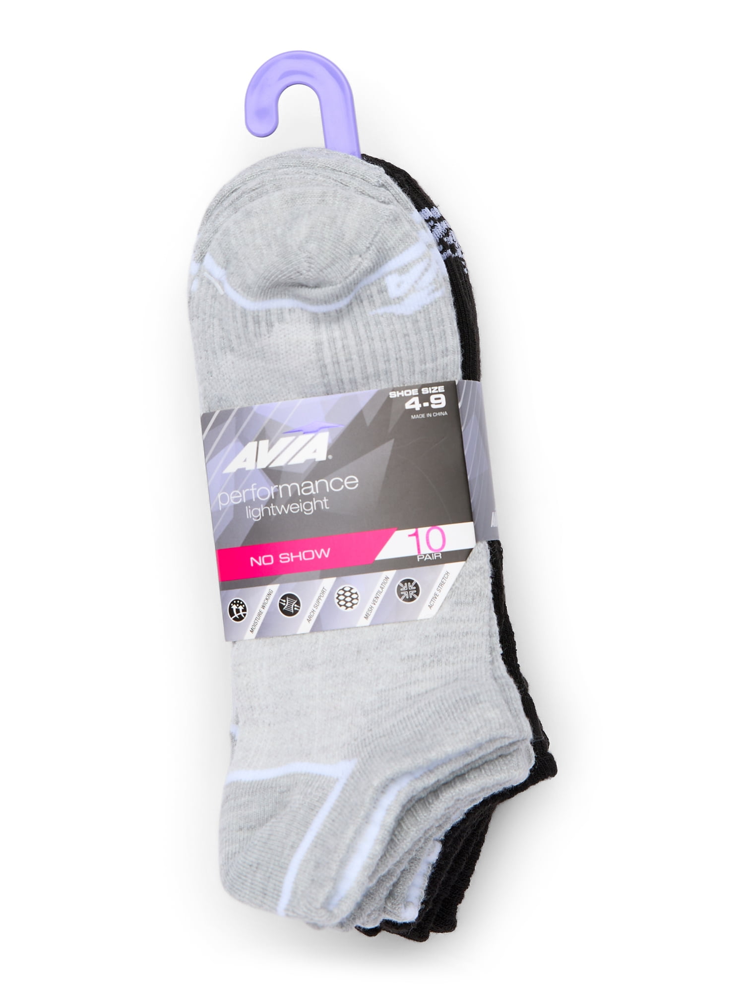 Women's Lightweight Performance No Show Socks, 10-Pack