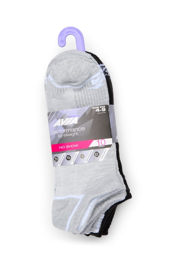 Women's Lightweight Performance No Show Socks, 10-Pack