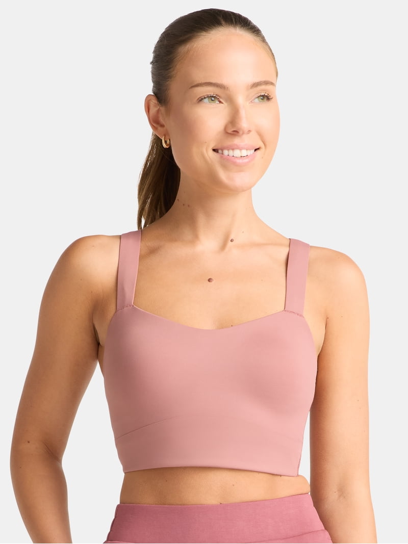 Avia Women's Low Impact Longline Strappy Back Sports Bra, Sizes XS