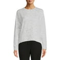 thumbnail image 1 of Avia Women's Long Sleeve Drop Shoulder Soft French Terry Cloth Tee, 1 of 5