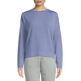 thumbnail image 1 of Avia Women's Long Sleeve Drop Shoulder Soft French Terry Cloth Tee, 1 of 5