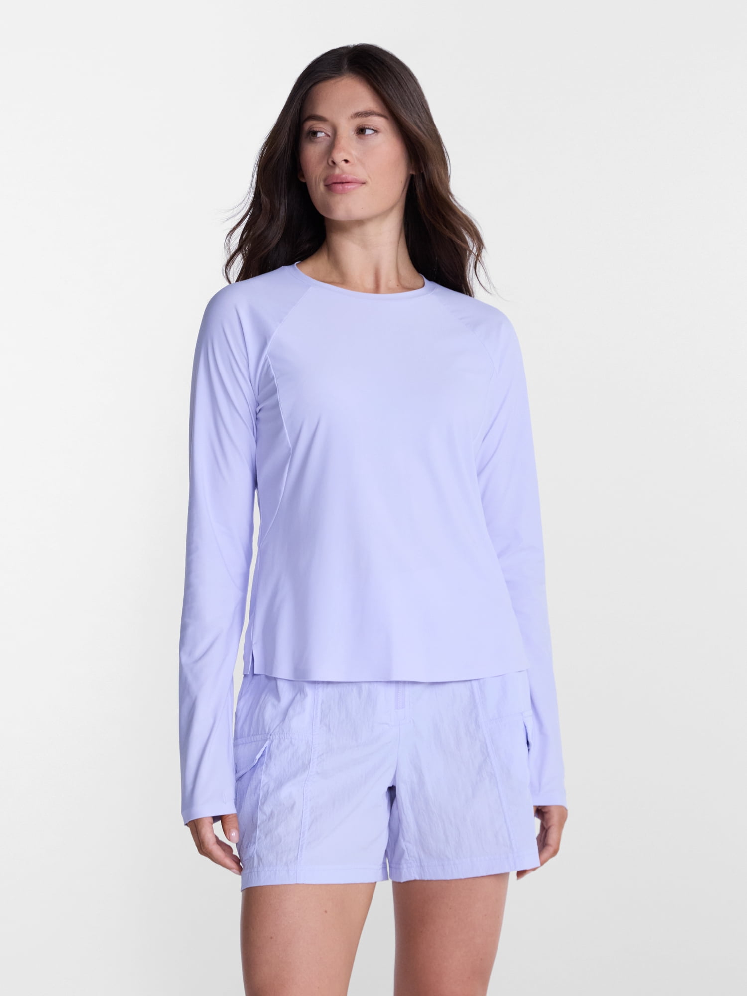 Avia Women's Mesh Back Performance Long Sleeve T-Shirt, Sizes XS-XXXL