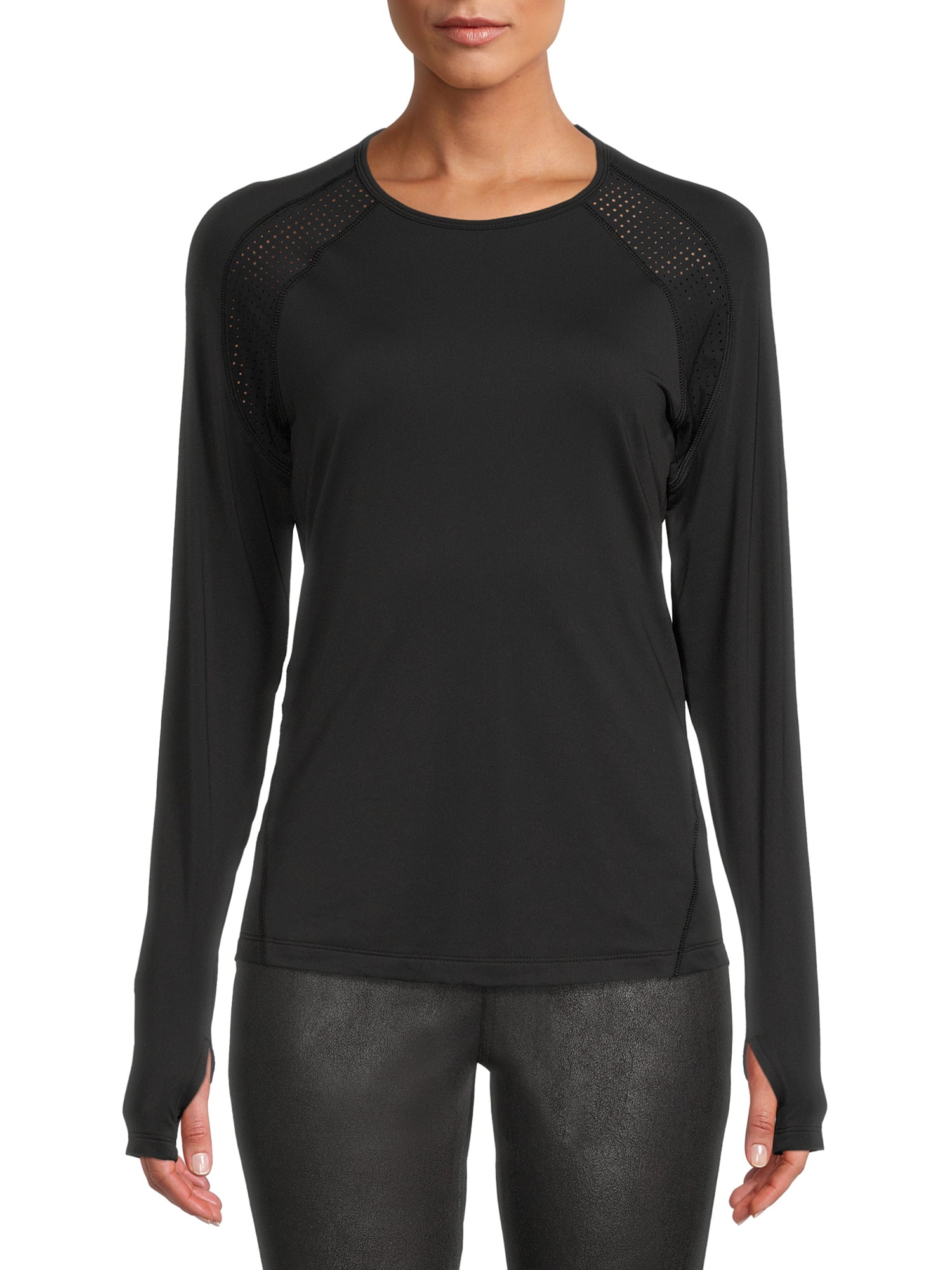 Avia Women's Long Sleeve Performance Tee - Walmart.com