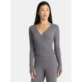 thumbnail image 1 of Avia Women's Reversible Wrap Top with Long Sleeves, Sizes XS-XXXL, 1 of 7