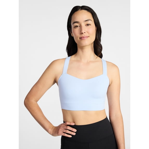 Avia Women's Low Impact Longline Strappy Back Sports Bra, Sizes XS-XXXL