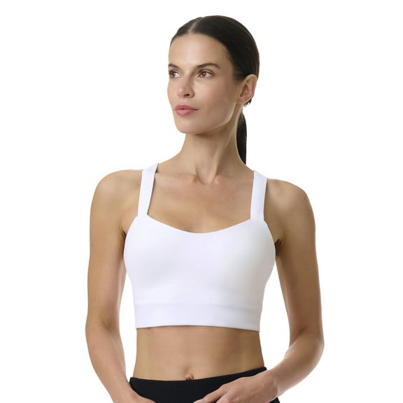 Avia Women's Low Impact Longline Strappy Back Sports Bra, Sizes XS-XXXL