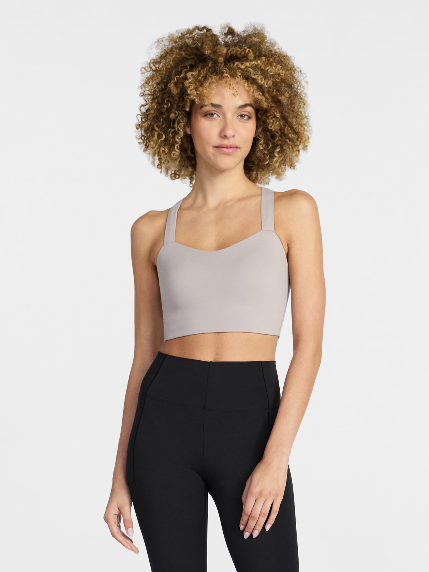 Avia Women's Low Impact Longline Strappy Back Sports Bra, Sizes XS