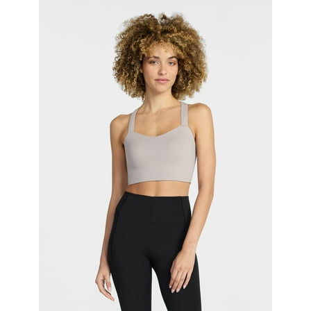 Avia Women's Low Impact Longline Strappy Back Sports Bra, Sizes XS-XXXL