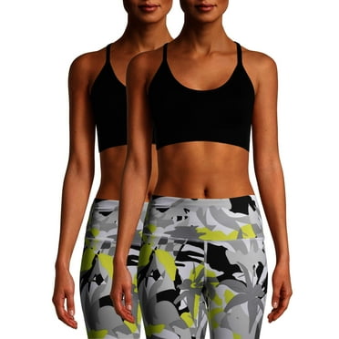 Avia Low Support Seamless Cami Sports Bra, 2-Pack, Women's & Women's Plus, Sizes S-3XL