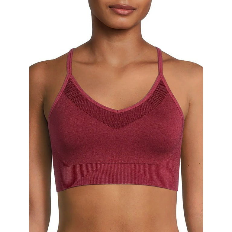 Avia Women's Low Support Seamless Pullover Strappy Back Sports Bra
