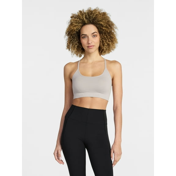 Avia Women's Low Support Seamless Textured Cami Sports Bra, Sizes XS-XXXL