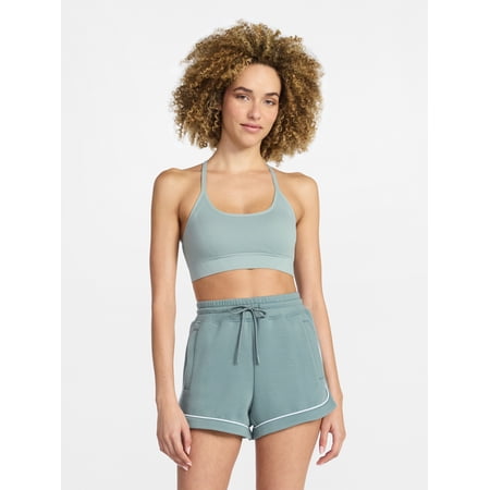 Avia Women's Low Support Seamless Textured Cami Sports Bra, Sizes XS-XXXL