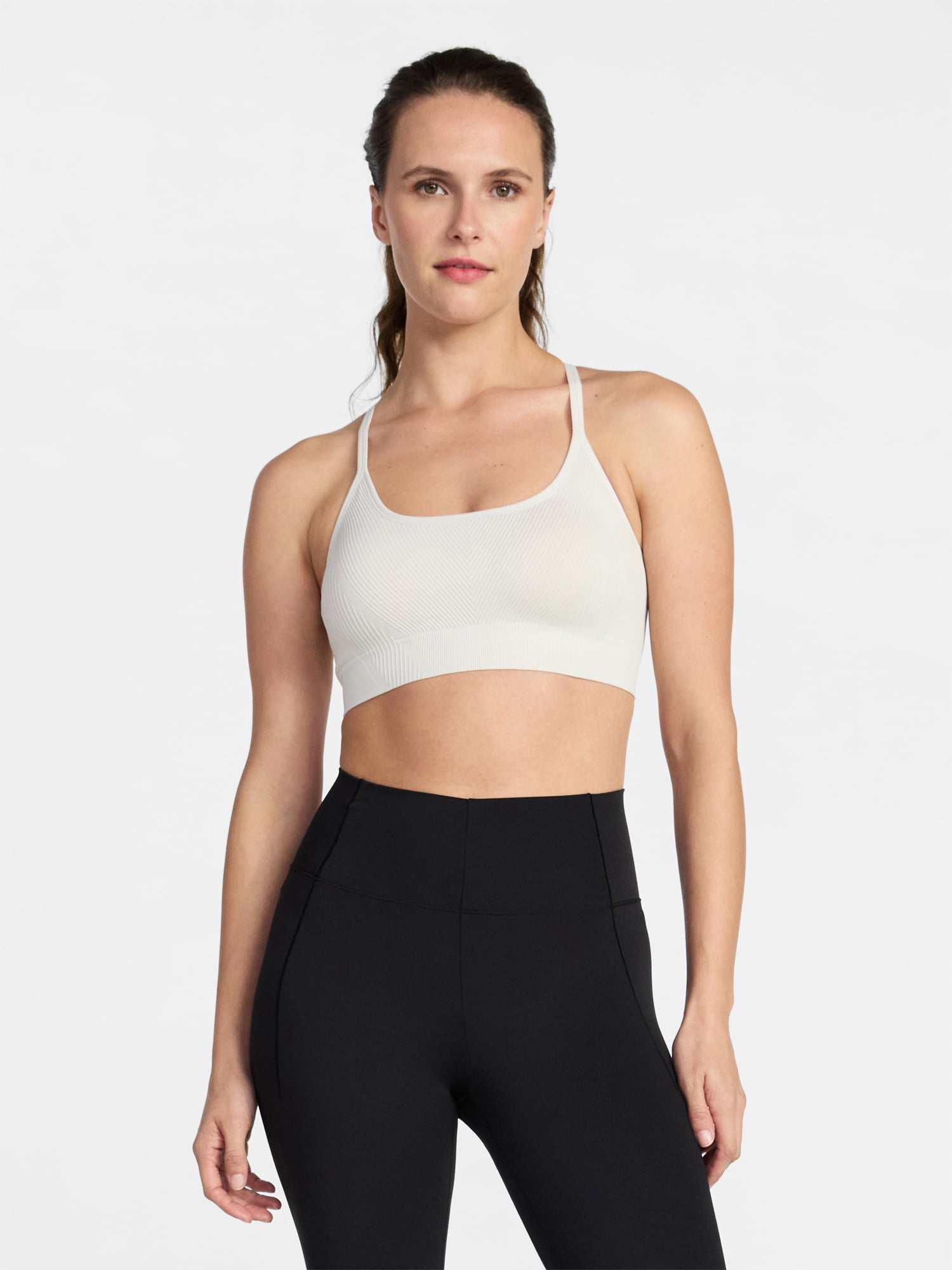 Avia Women's Low Support Seamless Textured Cami Sports Bra, Sizes XS-XXXL